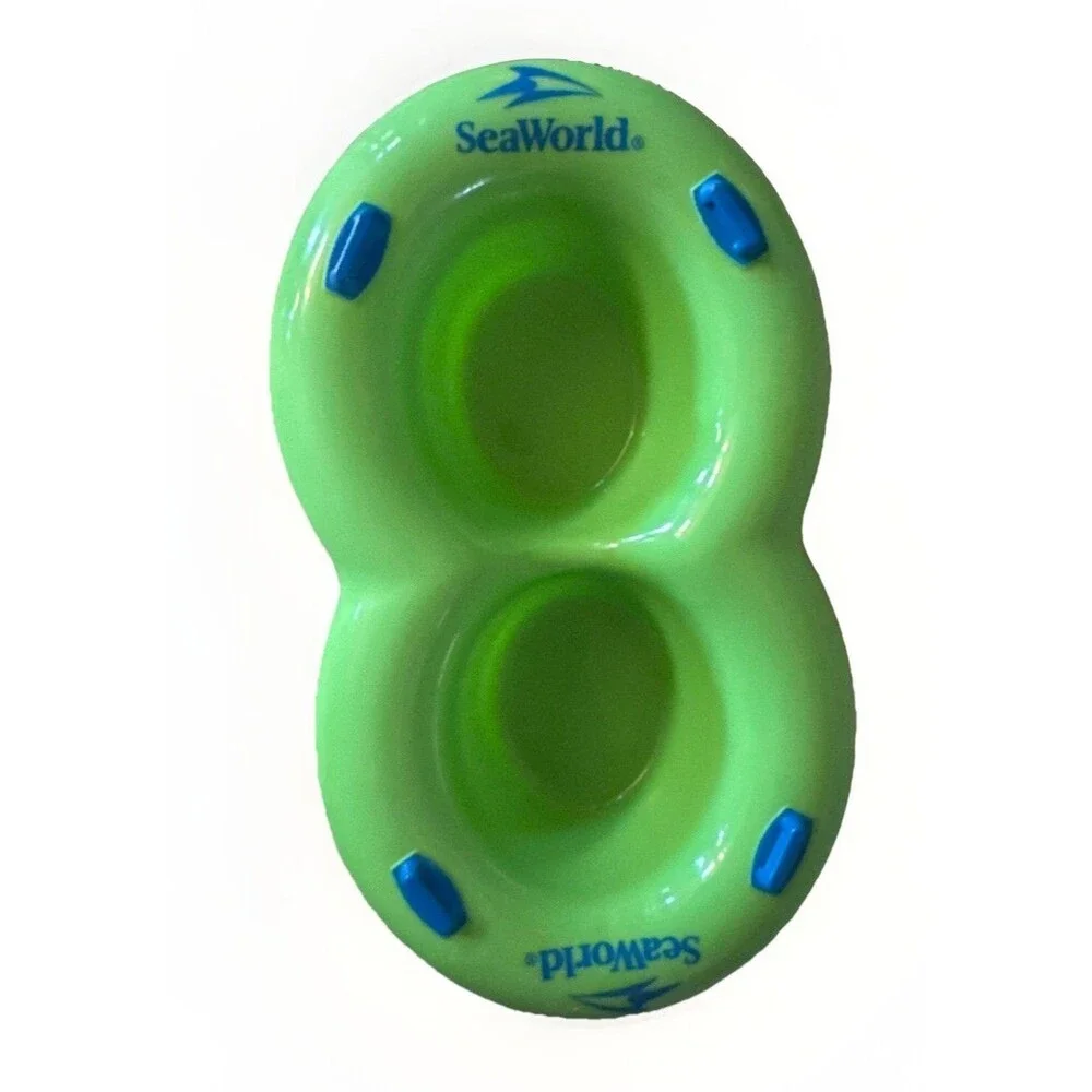 Sea World Aquatica Bowl Water Raft Float Inner Tube Dipping Snack Collectible